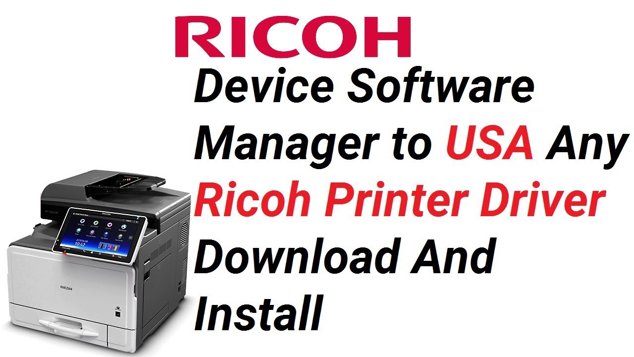 ricoh printer drivers sp111su install